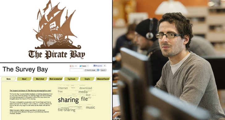 The Pirate Bay, Enkät, Fildelning, Torrentsajt, Undersökning, Marcin de Kaminski